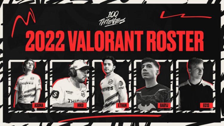 100 Thieves avslørte en ny liste