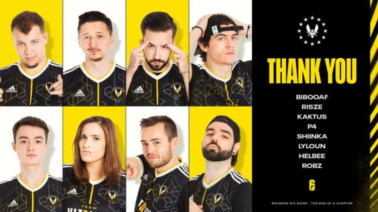 Team Vitality forlater Rainbow Six