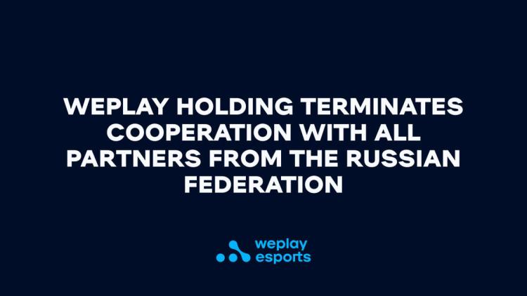 WePlay Holding sier opp alle avtaler med partnere fra Russland