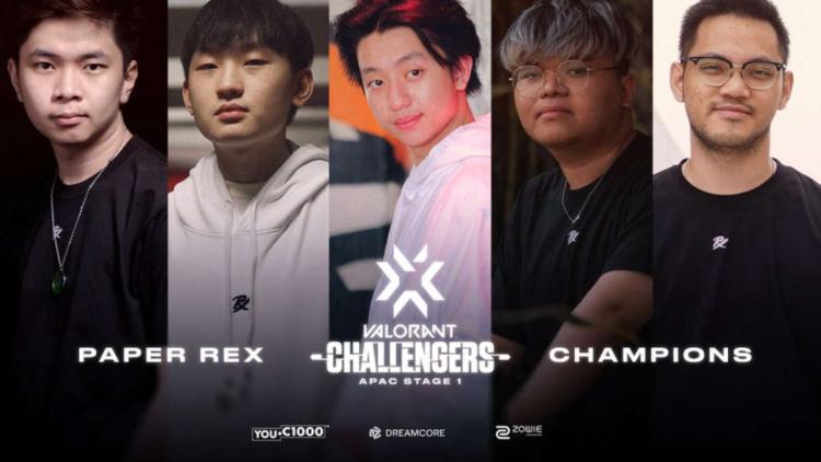 Paper Rex vant VALORANT Champions Tour 2022: APAC Stage 1 Challengers