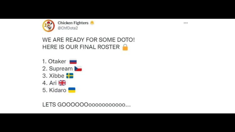 Chicken Fighters fullførte listen over Dota 2