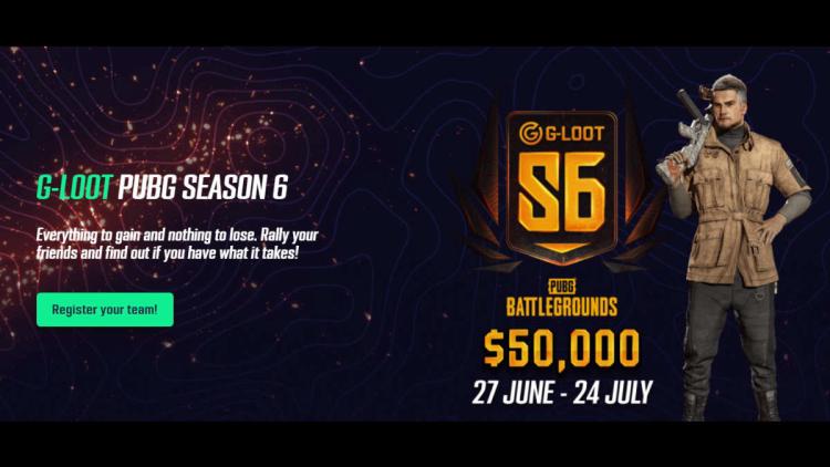 Kunngjøring gjort G-Loot PUBG Season 6