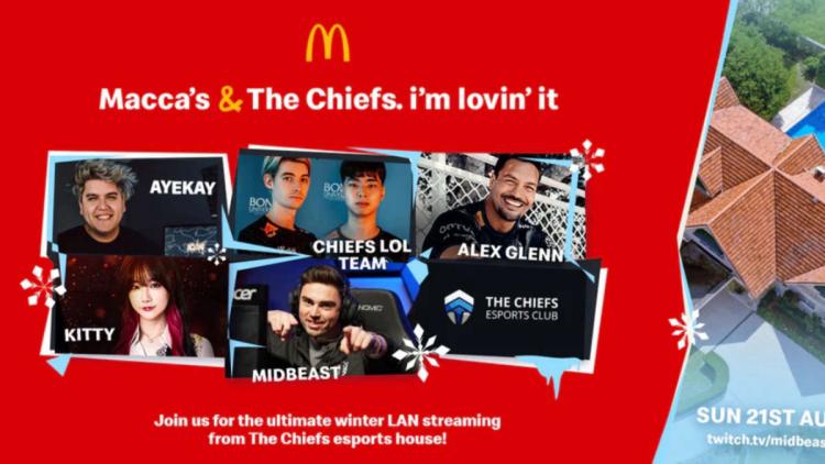 McDonald blir partner av The Chiefs Esports Club