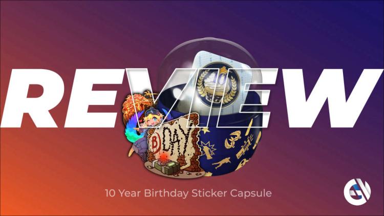 10 Years Birthday Stikcer Capsule: anmeldelse av beste klistremerker for jubileet CSGO