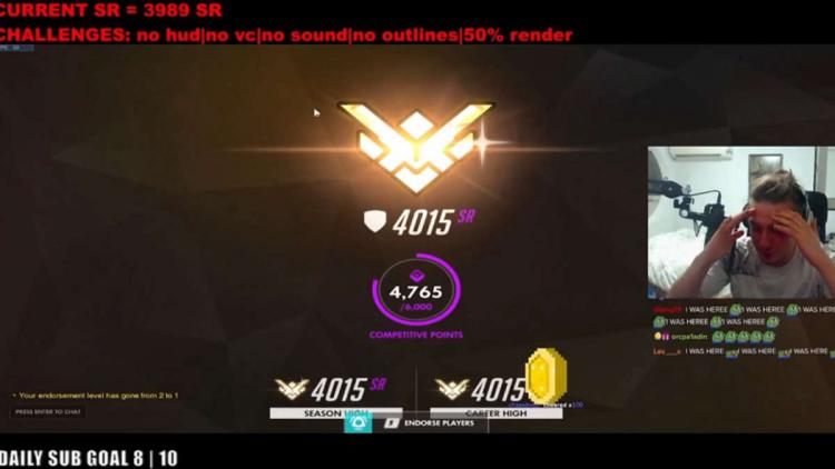 Én kriger i feltet - en streamer av Overwatch nådde rangeringen av stormester ved å overvinne en stor utfordring