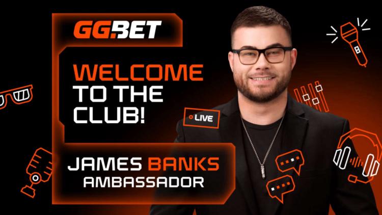 James Banks blir ambassadør GG.BET