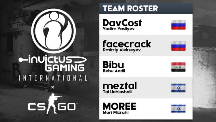 Invictus Gaming introduserte en ny CS:GO-liste