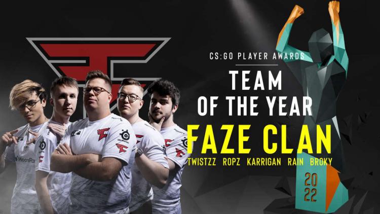 FaZe Clan ble det beste laget i 2022 ifølge ESL