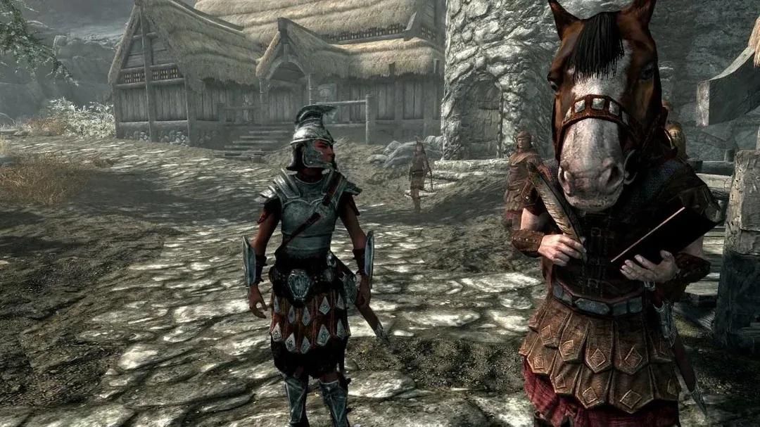 Horse-Headed NPC Shocks Skyrim Players: A Glitch Turns Hadvar Into an Equine Surprise