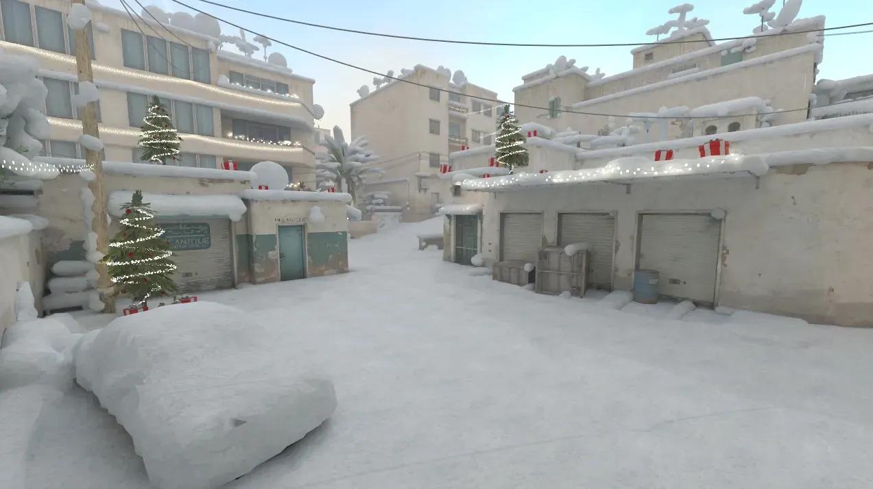 Modder forvandler Dust2 med en vintermakeover for CS2