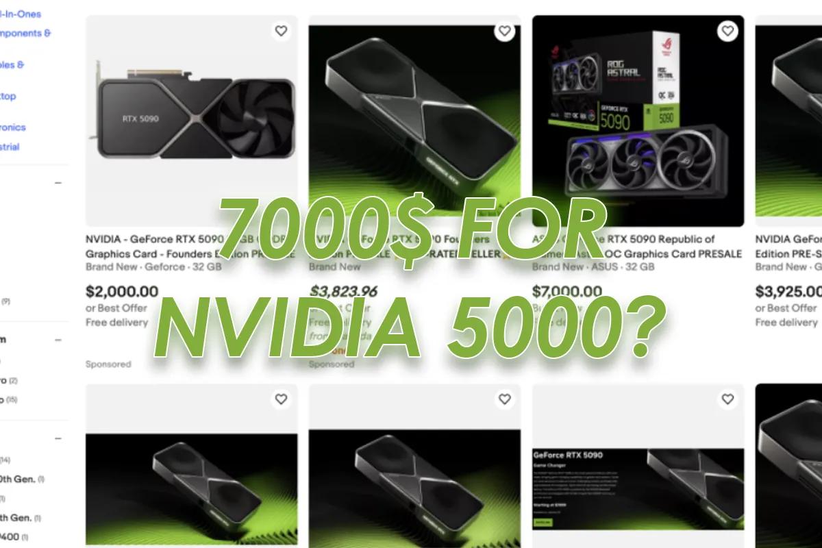 GeForce RTX 5090 på eBay for opptil $7 000 før lansering