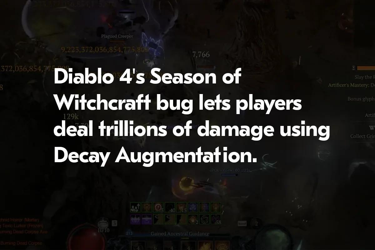 Diablo 4s sesong med heksekunstfeil lar spillere dele ut billioner av skader