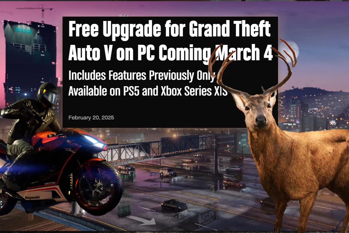 GTA 5 PC får en stor gratis oppgradering - er det Rockstar som erter oss?