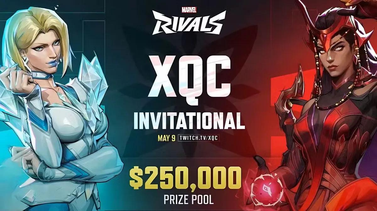 xQc kunngjør $ 250,000 Marvel Rivals-turnering, satt til 9. mai