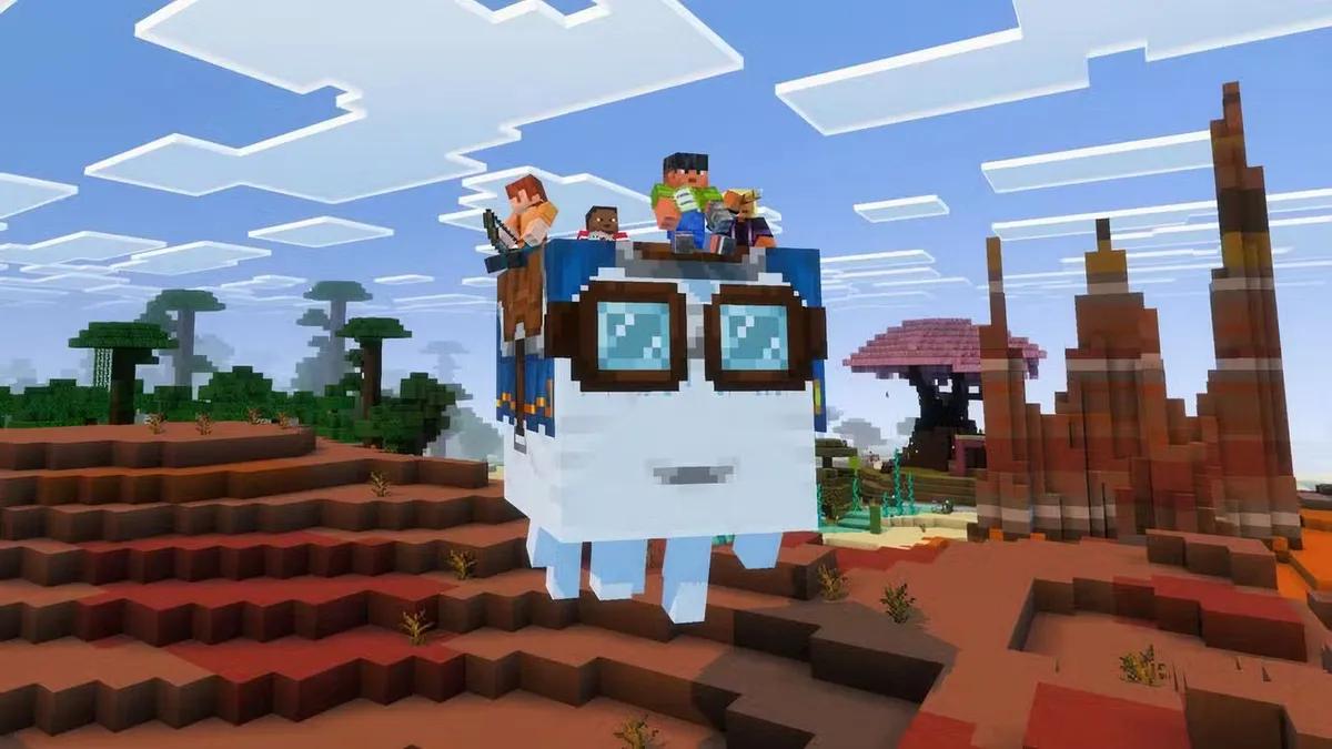 Minecraft-spillere bruker Happy Ghasts til å bygge smarte mob-lanseringsraketter