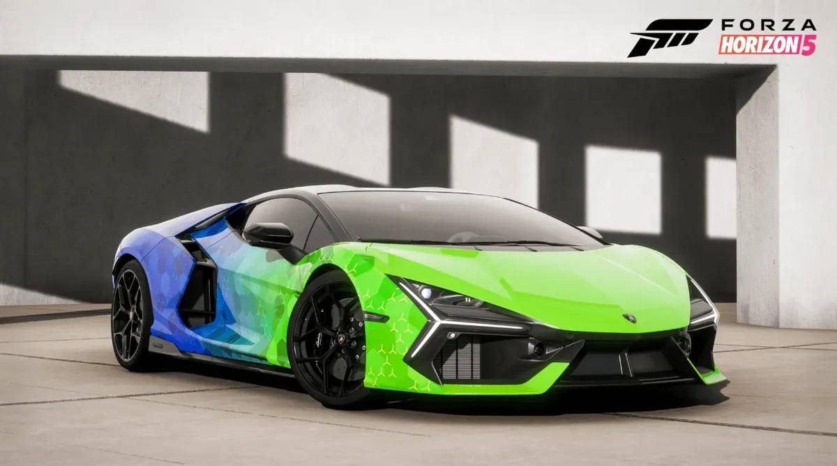 Lamborghini Revuelto får unik drakt for å feire lanseringen av Forza Horizon 5 på PlayStation 5