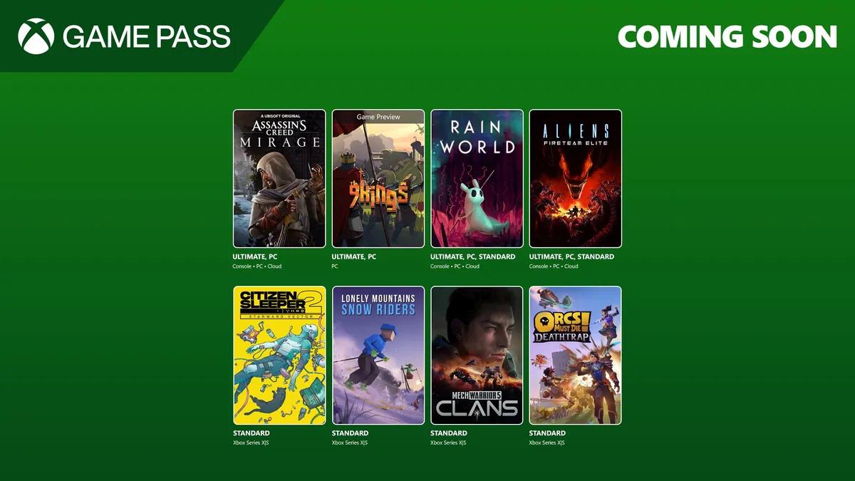 Microsoft kunngjør det første utvalget av spill i Xbox Game Pass for august 2025