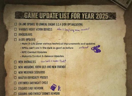 STALKER 2 Roadmap 2025 bringer Unreal Engine 5.5.4-oppgradering, PS5-lansering og store spilloppdateringer