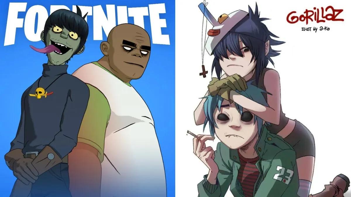 Gorillaz Skins ryktes å bli med på Fortnite Festival sesong 10