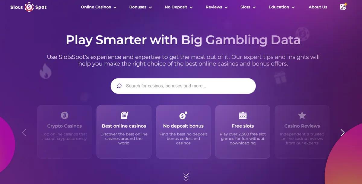Hvorfor er det bedre å velge et nettcasino på Slotsspot?