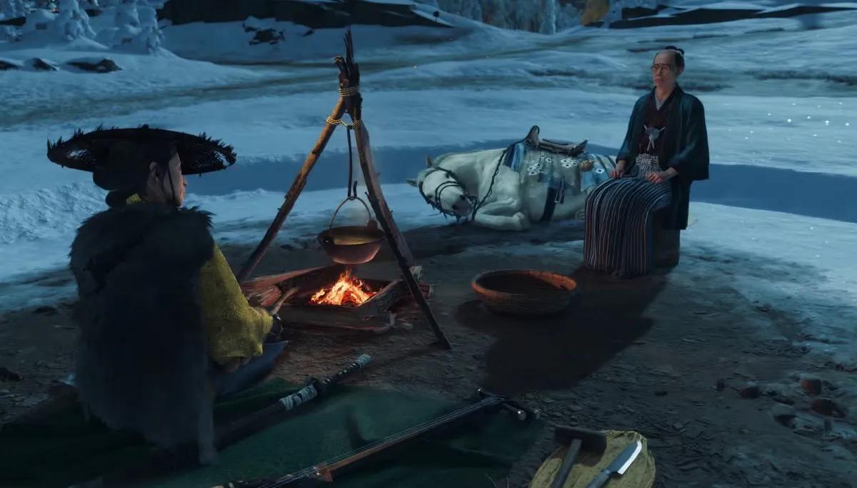 Ghost of Yotei utvider funksjonene i campingsystemet