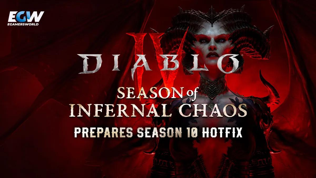 Diablo 4 forbereder sesong 10-hurtigreparasjon med endringer i Infernal Hordes