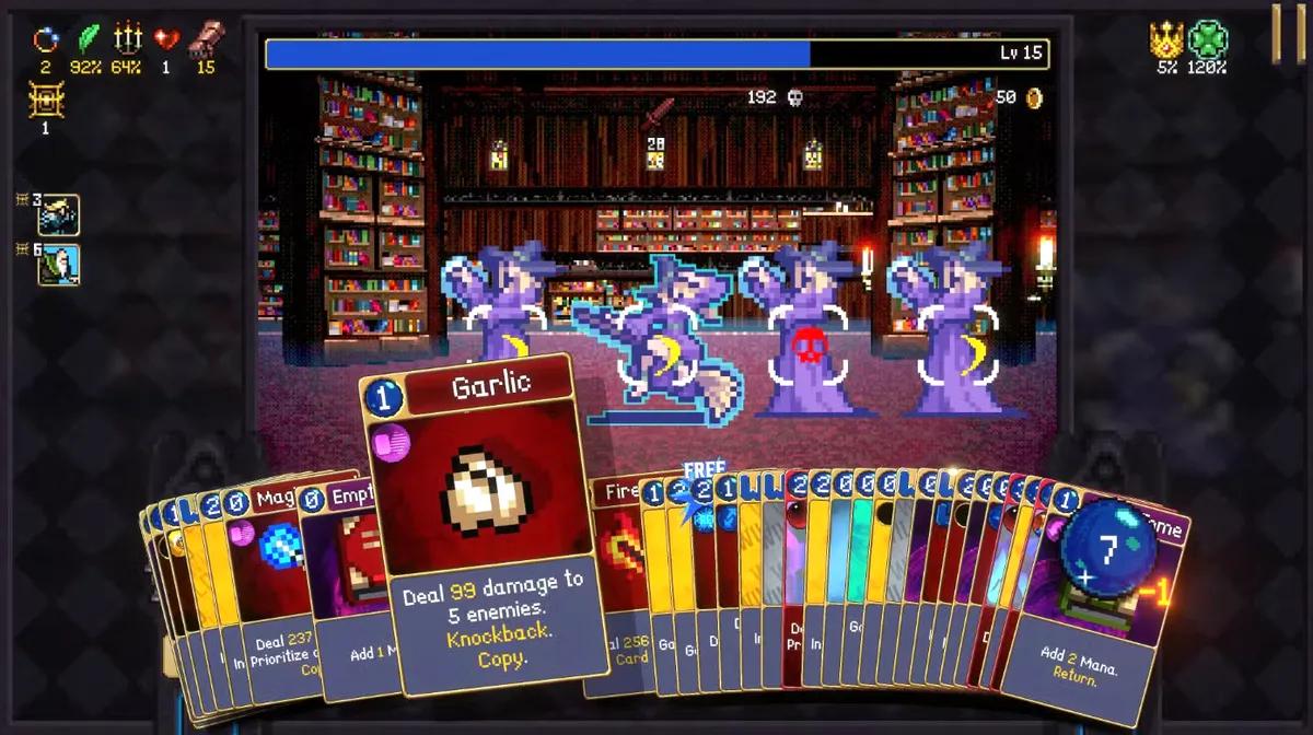 Vampire Survivors Devs avslører ny Roguelike Deck-Building Spin-Off