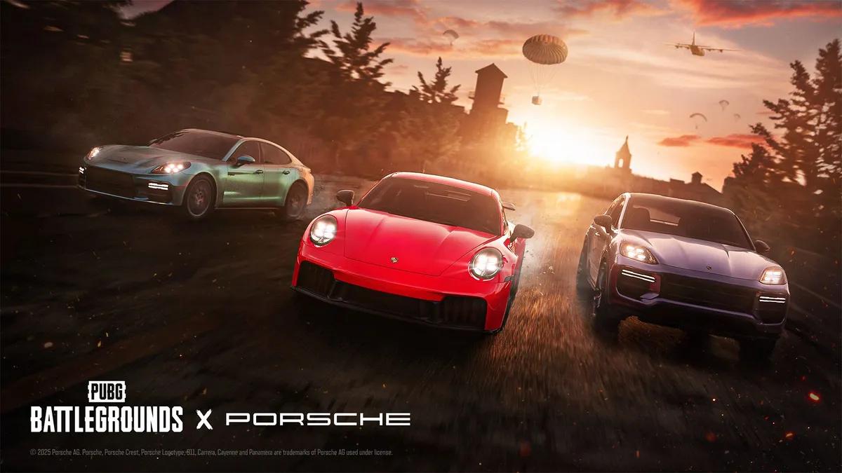PUBG Mobile x Porsche vender tilbake i versjon 4.1: Motor Cruise-arrangementet bringer ikoniske superbiler til slagmarkene