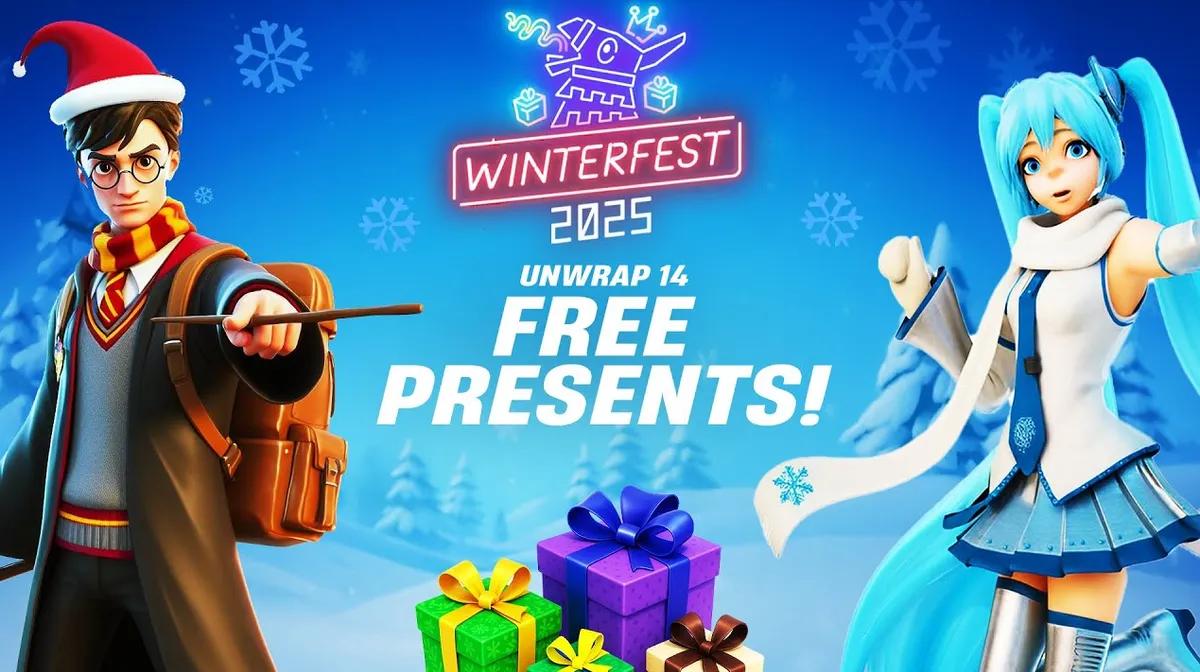 Fortnite Winterfest 2025 - Harry Potter, Hatsune Miku lekkasjer og alt vi vet