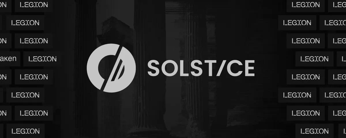 Solstice kunngjør $ SLX Token-salg på Legion-plattformen