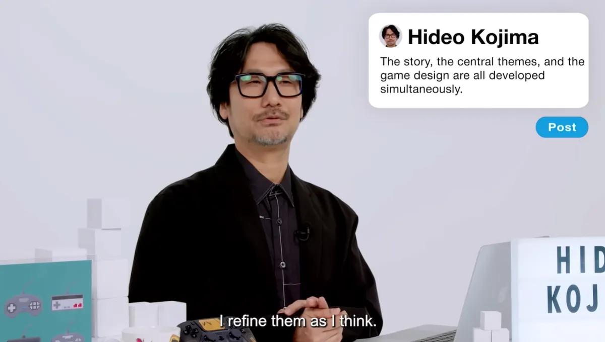 Kojima vender kameraet mot seg selv og reviderer sine kreative regler