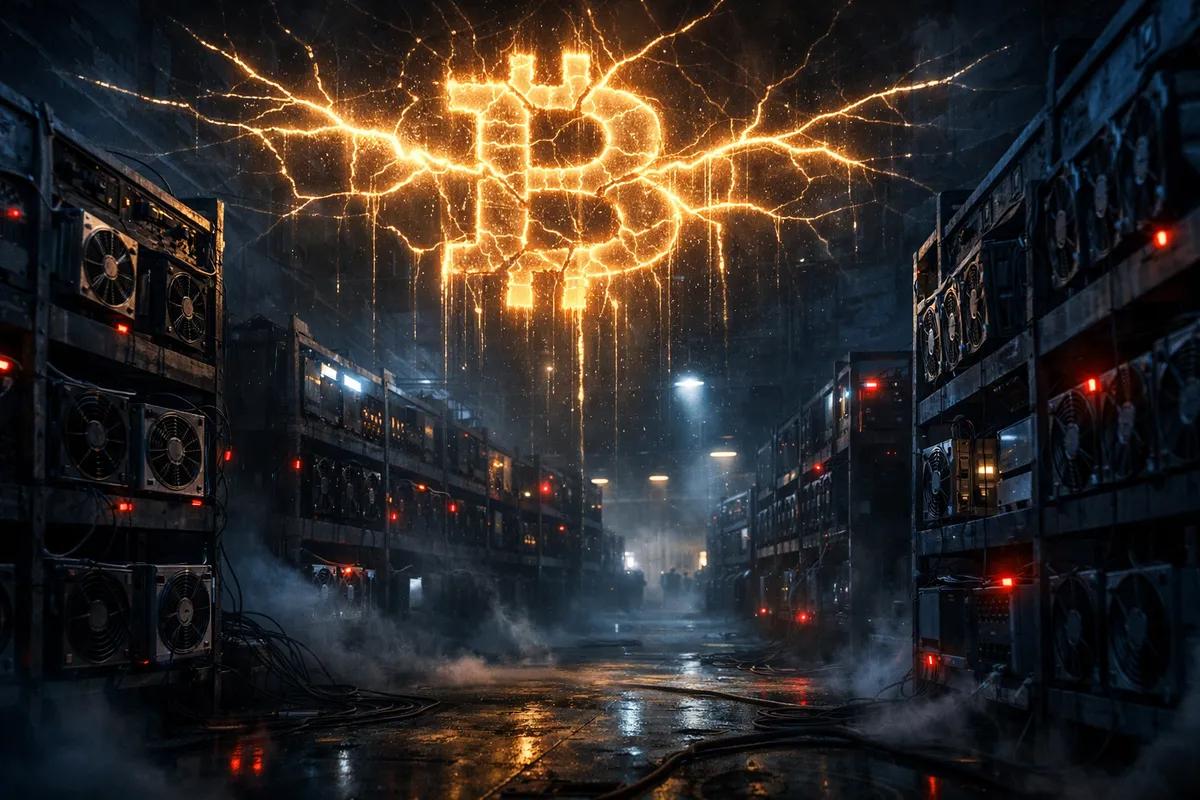 Bitcoin Hashrate faller 4%, potensielt bullish signal for prisen