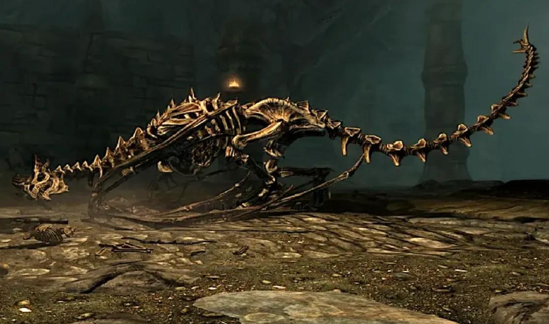Fans sporer et Skyrim Dragon-bilde inne i en Dr. Who-episode
