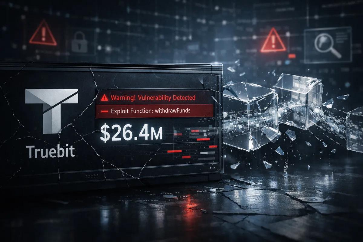 Første store hack av 2026: Truebit-protokollen mister 26.4 millioner dollar på grunn av sårbarhet i smart kontrakt