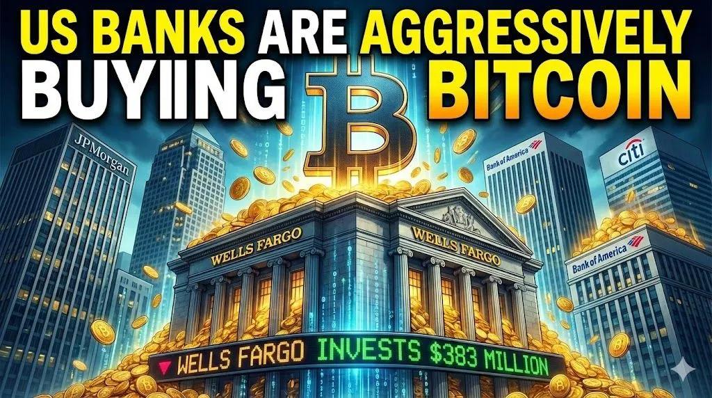 Amerikanske banker kjøper aggressivt Bitcoin: Wells Fargo investerer 383 millioner dollar