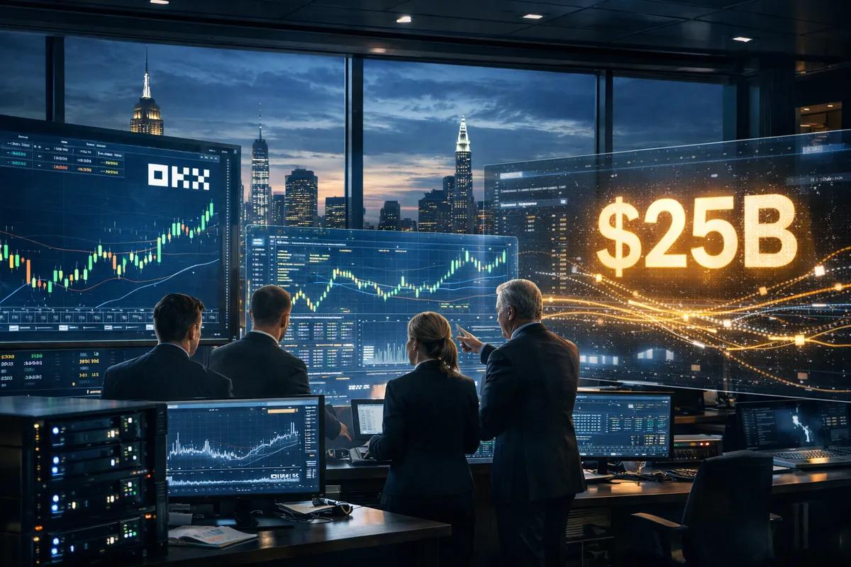 ICE investerer i OKX og verdsetter det til 25 milliarder dollar