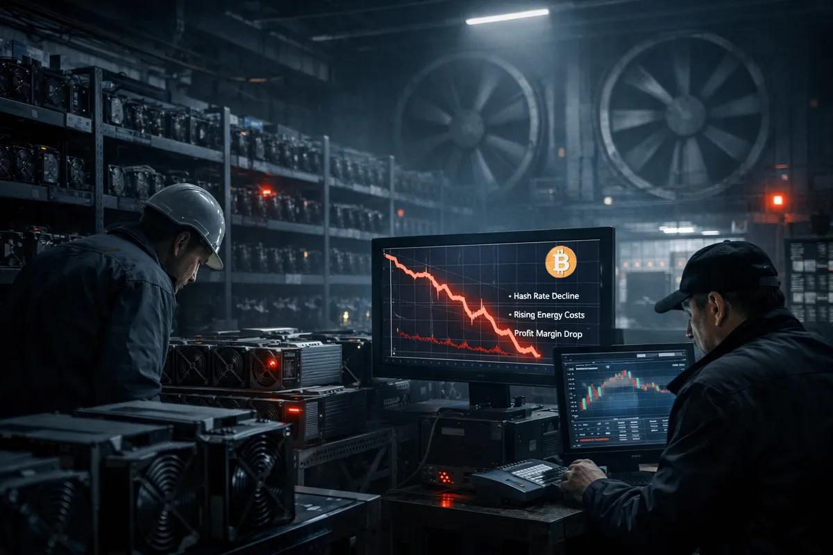 Bitcoin Miners Face Mass Shutdowns Midt i lønnsomhetskrisen i 2026