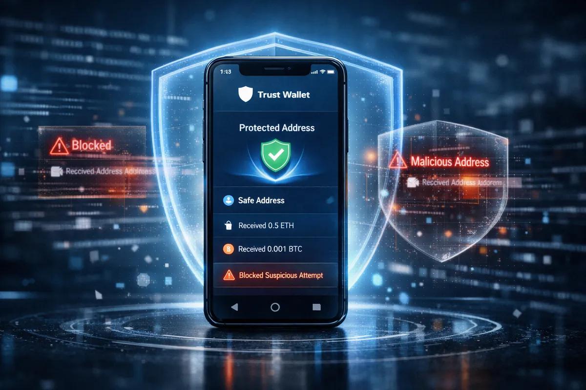 Ny funksjon i Trust Wallet: Beskyttelse mot adresseforgiftning og støvangrep