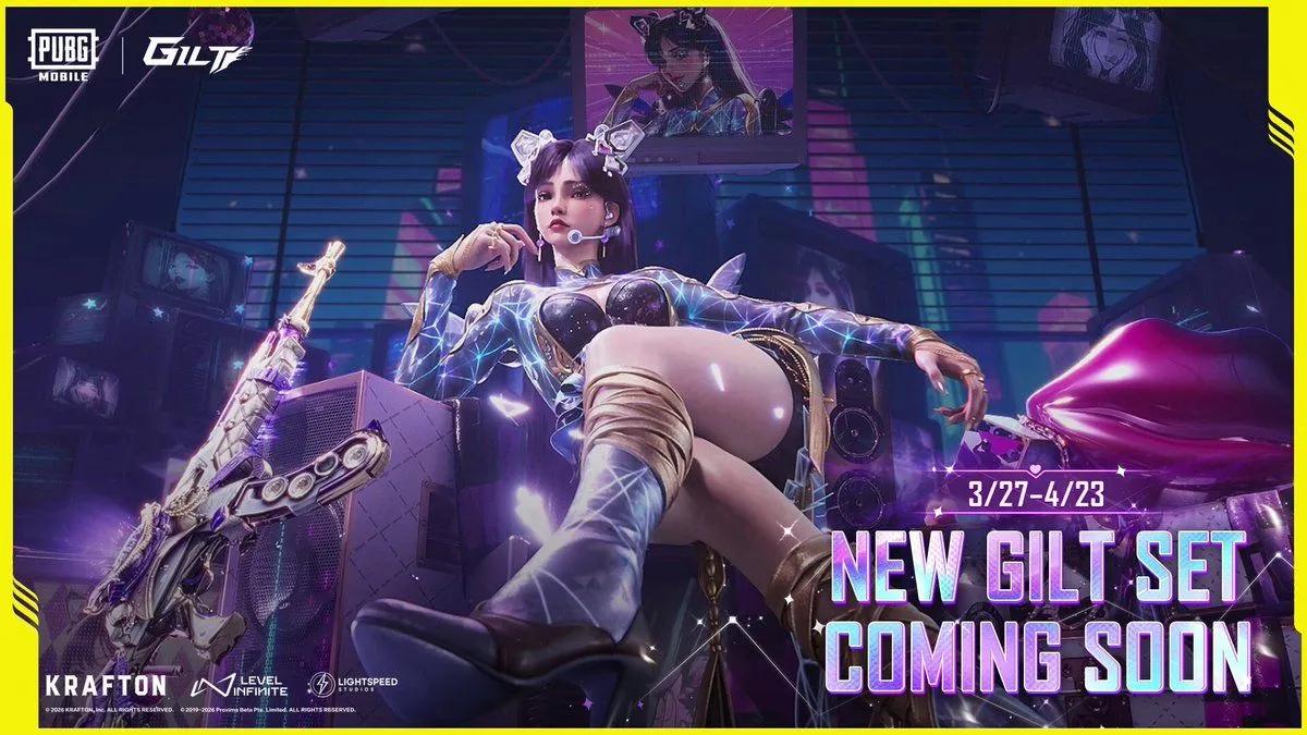 PUBG Mobile Dimensional Diva Gilt-sett kommer med futuristisk stil og oppgraderbar AKM