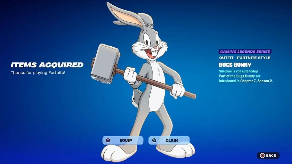 Fortnite legger til Bugs Bunny-skin – slik låser du det opp