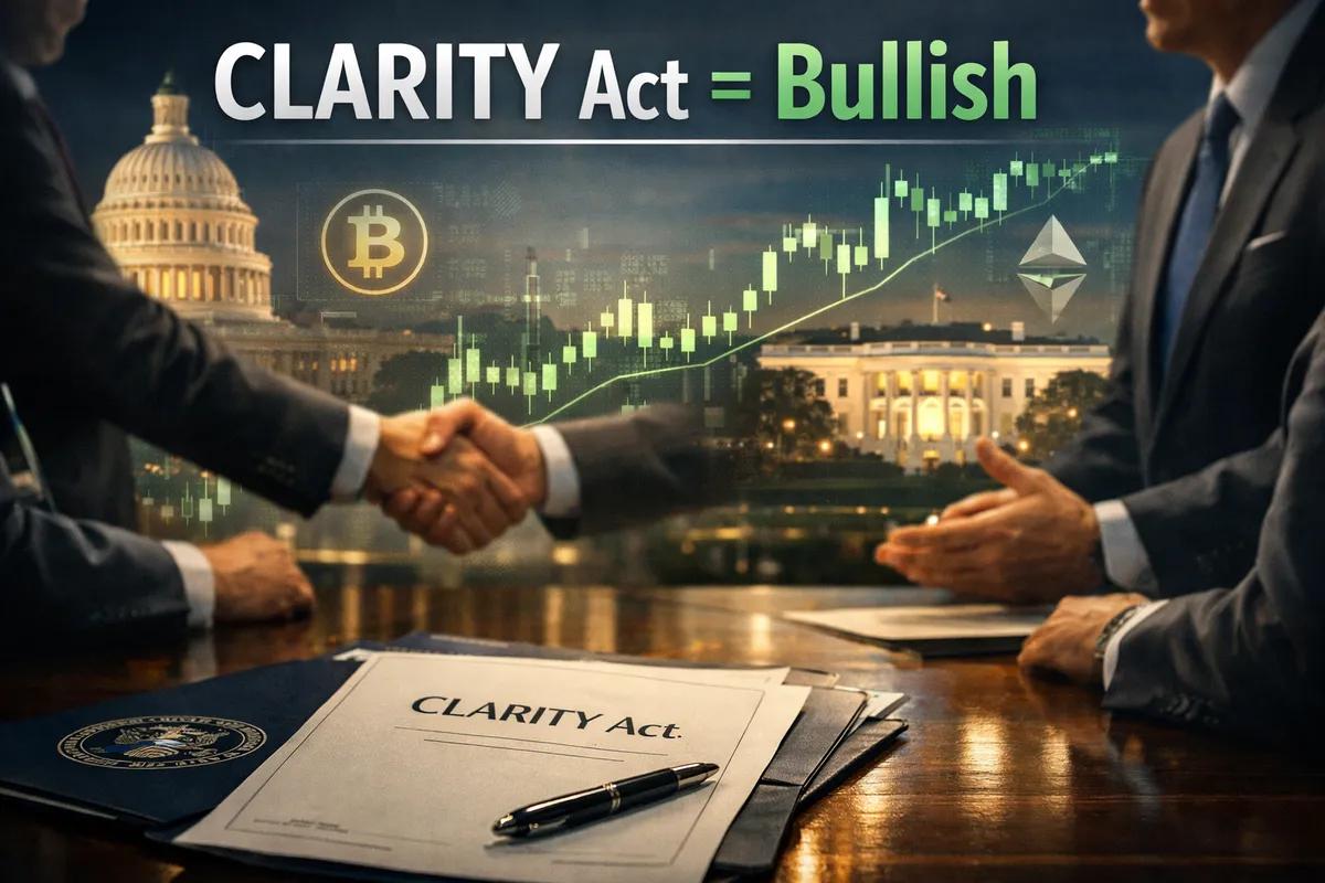 Stor bullish katalysator for krypto! Amerikanske senatorer og Det hvite hus inngår prinsipiell enighet om CLARITY-loven
