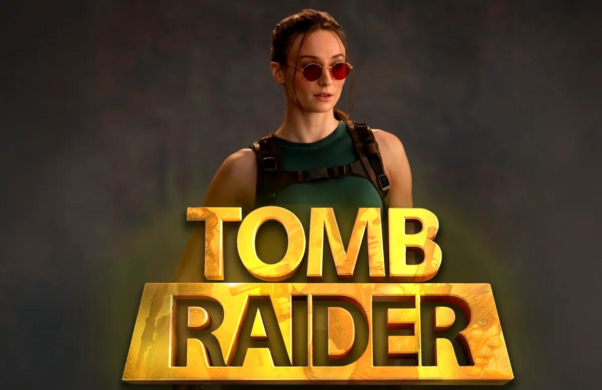 Sophie Turner har blitt skadet under produksjonen av Tomb Raider-serien.