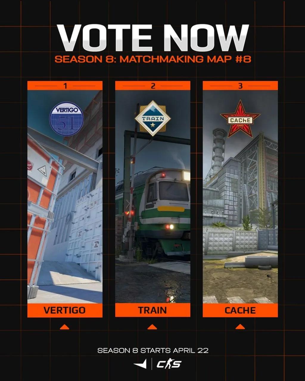 FACEIT har annonsert en utvidelse av kartutvalget for sesong 8