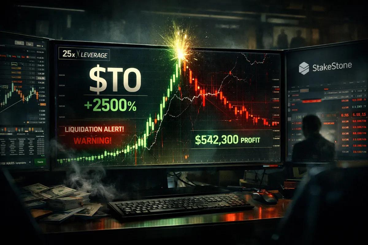Svindelpumpe på 25x: $ STO fra StakeStone steg 2500%