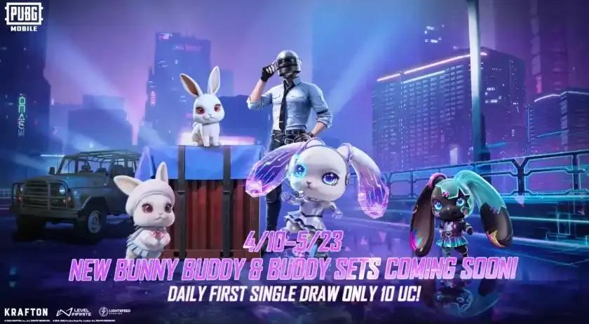 PUBG Mobile Bunny Buddy Event er live - eksklusive skins, belønninger og spinn