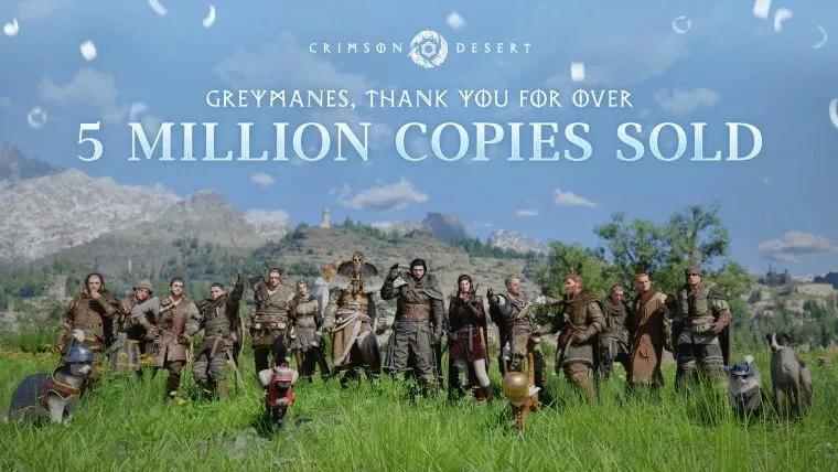 Crimson Desert passerer 5 millioner solgte eksemplarer - ny kommersiell milepæl for action-RPG