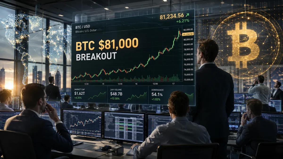 Kryptomarkedet i mai 2026: Bitcoin bryter $ 81,000