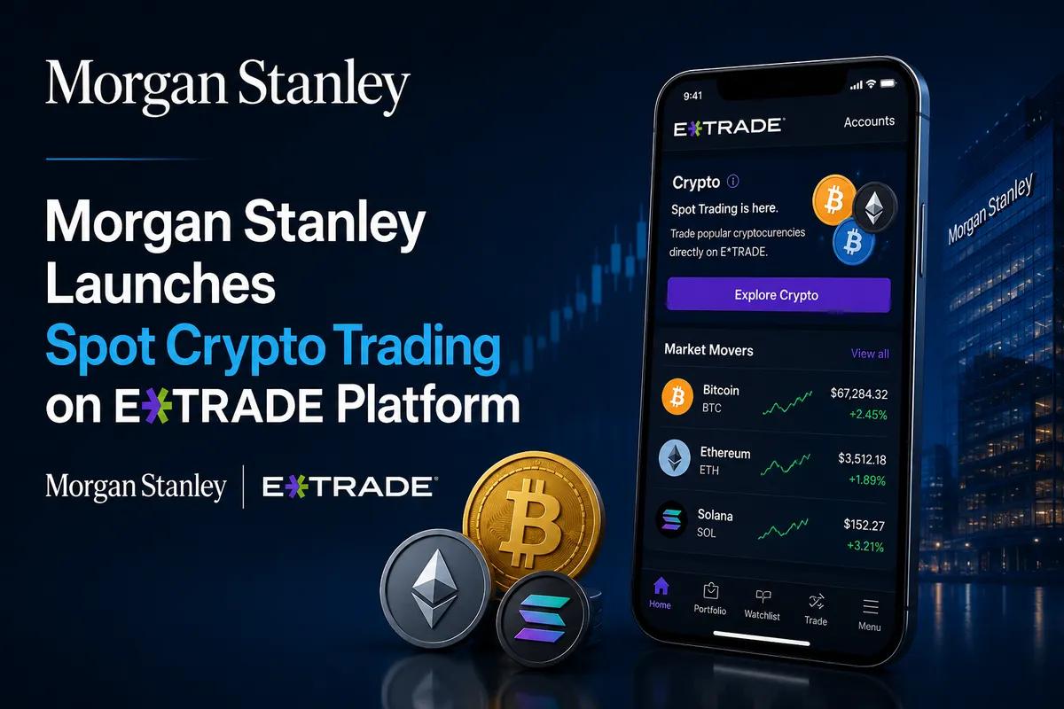Morgan Stanley lanserer spotkryptohandel på E * Trade-plattformen