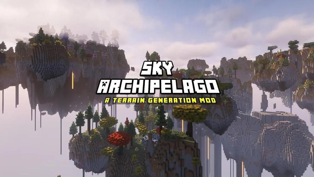 Minecraft får massiv flytende øyer verden med Sky Archipelago Mod 