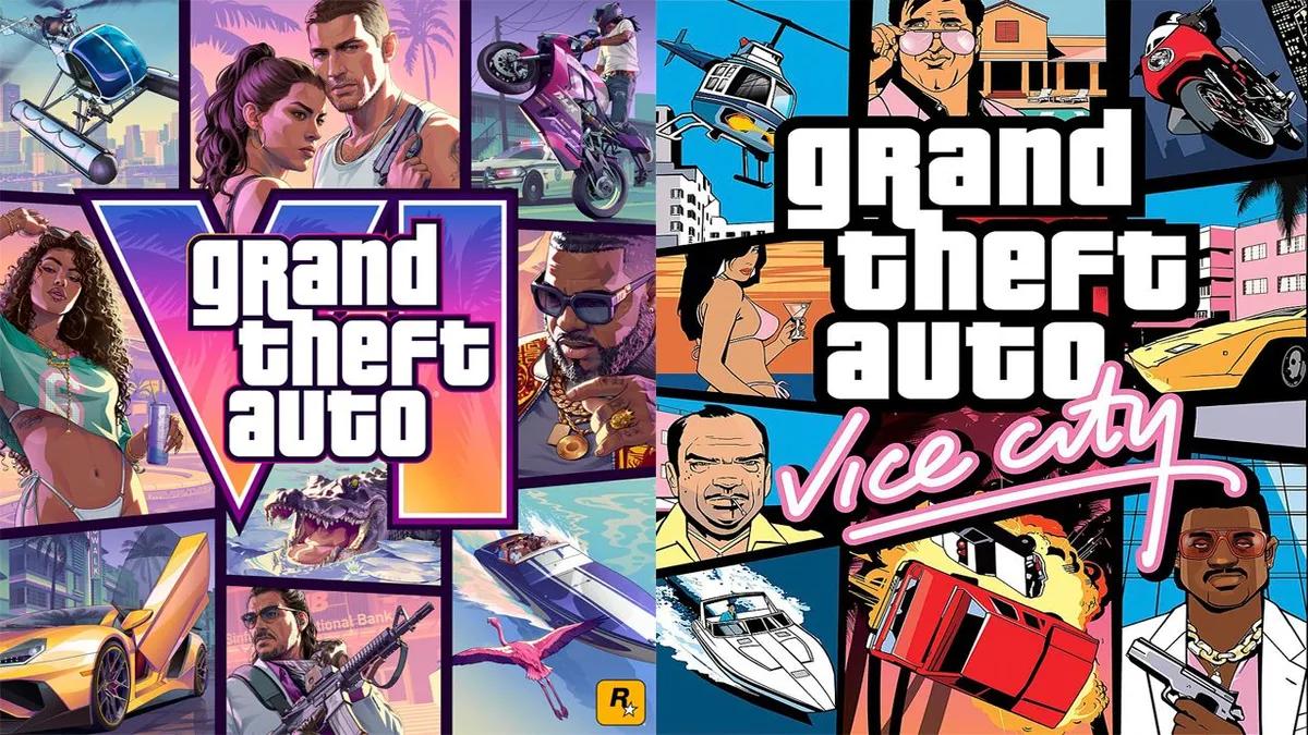 Fans legger merke til likheter mellom GTA 6 og GTA: Vice City-covere
